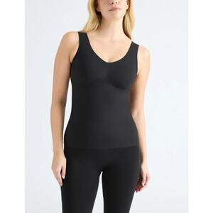 Knix LuxeLift Tank Women's Size XL Black Braless Wire-Free Seamless Padded Slim